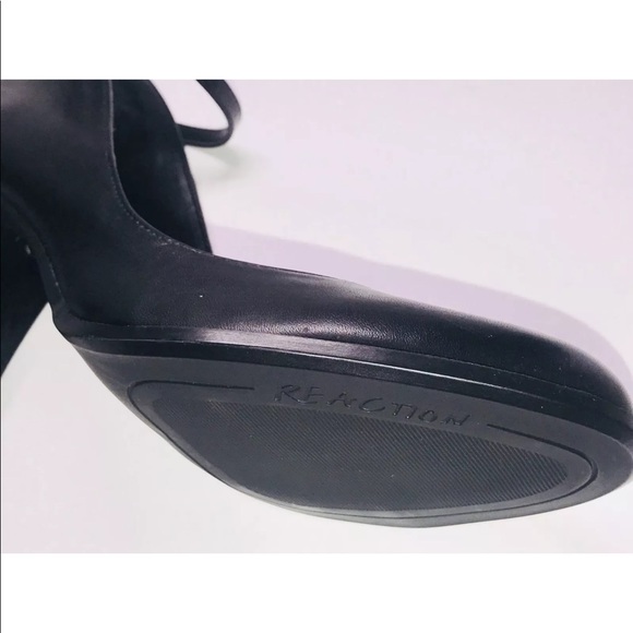 Kenneth Cole REACTION Leather High Heels Block Mar - Picture 5 of 8